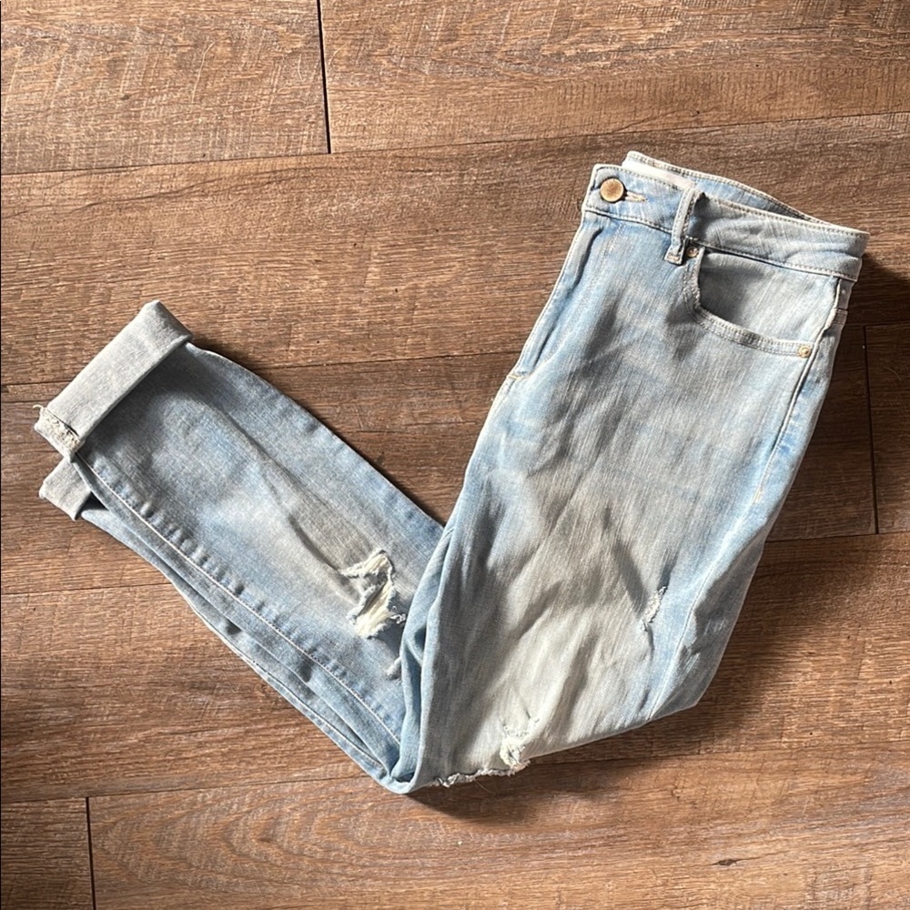 DL1961 Chrissy trimtone ripped denim skinny jeans